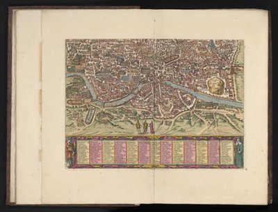 Roma i fugleperspektiv Antiquae urbis Romae imago accuratiss (...) (tittel på objekt) av Anonymous