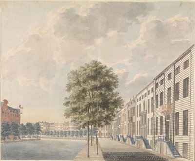 Utsikt over Herengracht ved Spiegelstraat av Anonymous