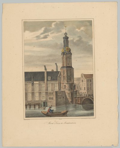 Utsikt over Munttoren i Amsterdam Coin Tower i Amsterdam (tittel på objekt) Ansiktene til de seks hovedtårnene i byen Amsterdam. 2nd Cahier (serietittel) av Anonymous