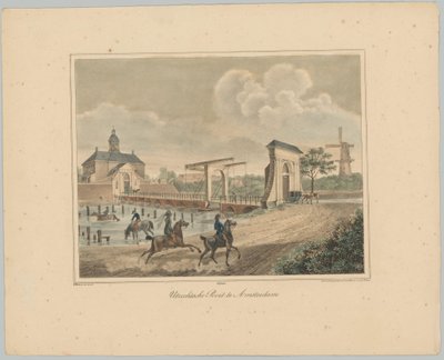 Utsikt over Utrecht-porten i Amsterdam Utrechtse Poort i Amsterdam (tittel på objekt) Ansiktene til de seks hovedportene til byen Amsterdam. 1st Cahier (serietittel) av Anonymous