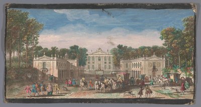 Utsikt over forsiden av Château de Marly Ulike utsikter du Chateau Royal de Marli (tittel på objekt) av Anonymous