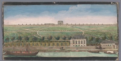 Utsikt over Chateau de Belle-Vue i Meudon Autre vüe du Chateau de Belle-Vüe (...) (tittel på objekt) av Anonymous