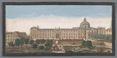 Utsikt over Hôpital de la Salpêtrière i Paris Vue de l