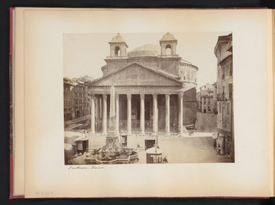 Utsikt over Pantheon i Roma, Italia Pantheon. Roma (tittel på objekt) av Anonymous