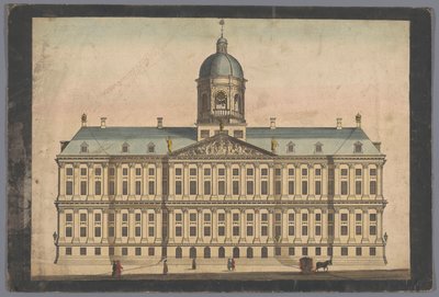 Utsikt over rådhuset i Amsterdam av Anonymous