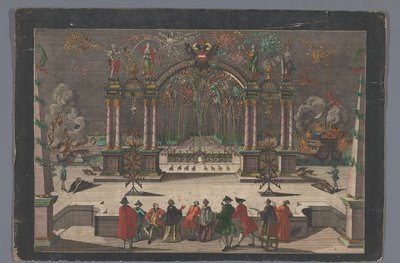 Gezicht op vuurwerk en een triomfboog met een tweekoppige adelaar en de naam van Jozef II, Duits keizer   1384086   no       norwegian Successfully Translated  Original: Driemaster op de rede van een rotsachtige kust Translat: Driemaster op de rede van een av Anonymous