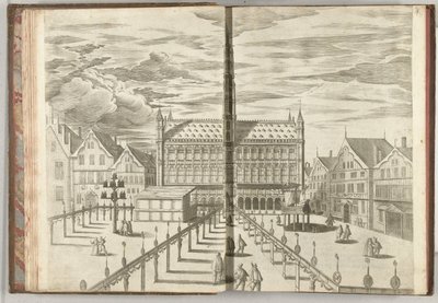 Grote Markt med Hall of Fame, 1594 av Anonymous