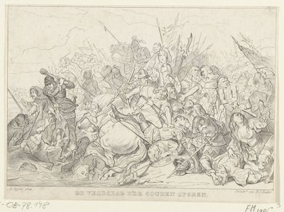 Battle of the Golden Spurs, 1302 The Battle of the Golden Spurs (tittel på objekt) av Anonymous