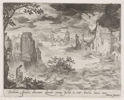 Hero en Leander Scener fra Ovids Metamorphoses (serietittel) av Anonymous