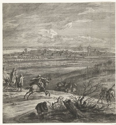 Den franske hæren før Yperen (midtside), 1678 av Anonymous