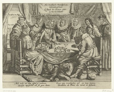 Spillet for Schenckenschans, 1635-1636 The Vorstelijcke Ravelspel om Schenckenschants / Le Ravel des Princes pour le Fort de Schentks (tittel på objekt) av Anonymous
