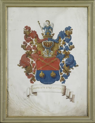Våpenskjoldet til Susanna van Collen (1692-1745), kona til Jacob Feitama av Anonymous