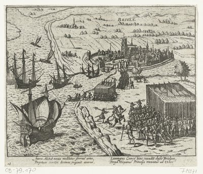 Fangst av Den Briel av tiggerne, 1572 av Anonymous