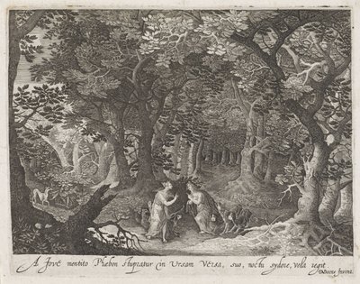 Jupiter og Callisto Scener fra Ovids Metamorphoses (serietittel) av Anonymous