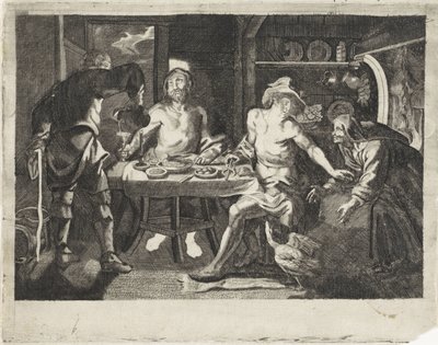 Jupiter og Merkur i huset til Filemon og Baucis av Anonymous