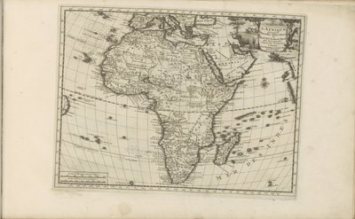 Kart av Afrika Afrika, ifølge de nye observasjonene til Messieurs de l