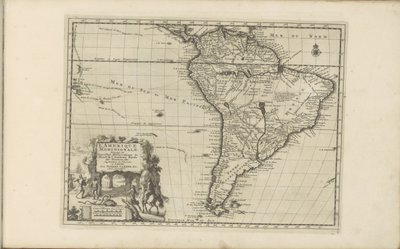 Kart for Sør-Amerika Sør-Amerika, ifølge de nye observasjonene fra herrer fra Royal Academy of Sciences etc. Forsterket igjen (tittel på objekt) Øst- og Vestindia og andre steder (serietittel) av Anonymous