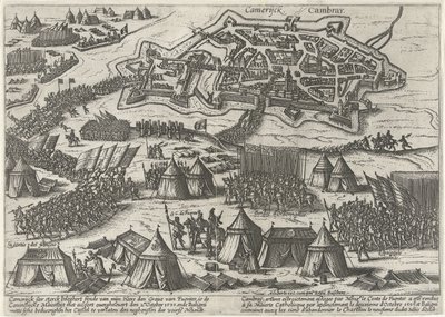 Cambrai beleiret og tatt av Fuentes, 1595 av Anonymous