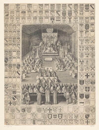Charles I åpner sesjonen til parlamentet, 1628 av Anonymous