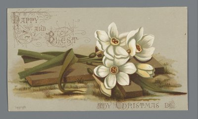 Julekort for 1882 fra Louise E. Jaceard til Mrs. Six av Anonymous