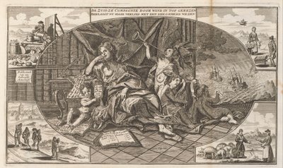 Klage fra South Seas Company, 1720 The Zuidzé Company stiger til toppen med vind / Nå beklager tapet sitt med en bekymret skapning (tittel på objekt) The Great Scene of Folly (serietittel) av Anonymous