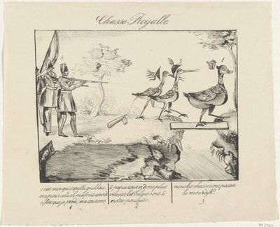 Royal Hunt, 1830 Chasse Royalle (tittel på objekt) av Anonymous