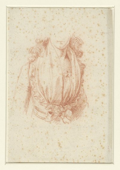 Kostymestudie for et portrett av Madame Moreau av Anonymous