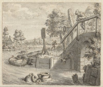 Mug og vannkoker Design for illustrasjoner for en utgave av Jean de la Fontaines Fables (serietittel) av Anonymous