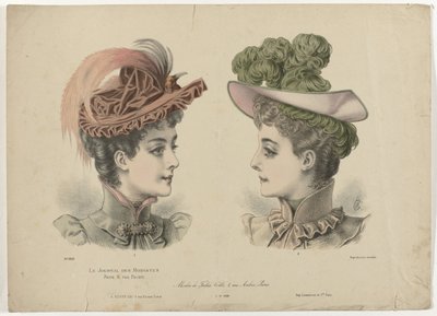 Le Journal des Modistes, 1-11-1892, nr. 1916: Modes de Julia Coll (...) av Anonymous