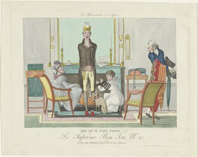 Le Supreme Bon Ton, The 8 Degree Thermometer, 1800-1815, nr. 20: Ja, det er kaldt. av Anonymous