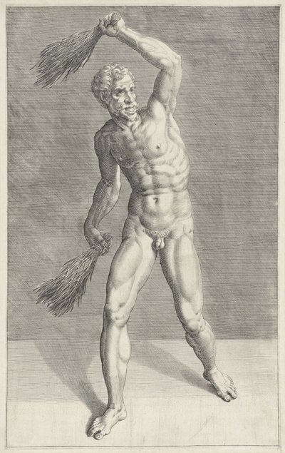 Mann med to piskestenger Scourge of Christ (serietittel) av Anonymous
