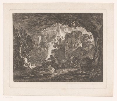 Mann på flukt fra slange Trykk etter malerier av Ignace Duvivier (serietittel) Differens Sujets graves et dessinés av Ignace du Vivier: d