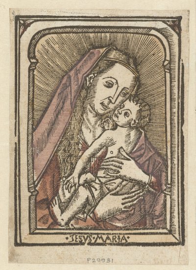 Maria møtte snill Jesus Maria (tittel på objekt) av Anonymous
