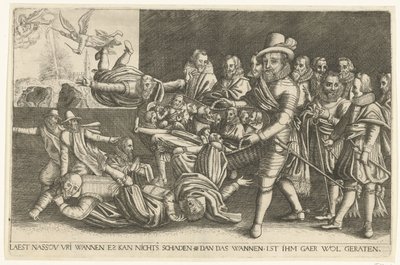 Maurits skiller hveten fra klinten, 1618 av Anonymous