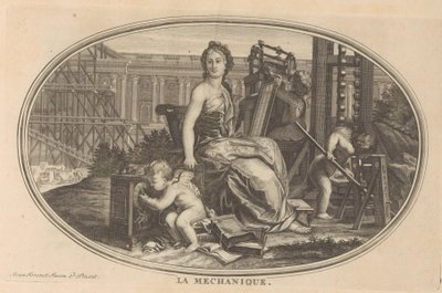 Mekanisk Mekanikk (tittel på objekt) Cabinet of Fine Arts, eller samling av de vakreste trykk, gravert etter originalmaleriene (...) (serietittel) av Anonymous