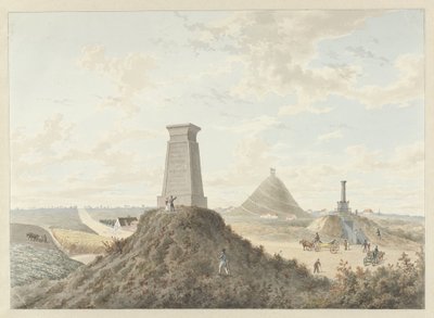 Monumenter ved Waterloo, 1815 av Anonymous