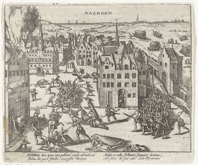 Drap av spanjolene i Naarden, 1572 av Anonymous