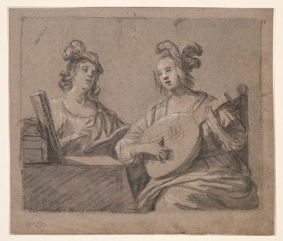 Musikalsk scene av Anonymous