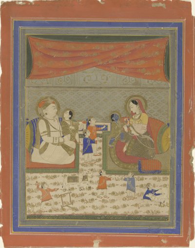 Nanda og Yasoda møtte Krishna og Balarama av Anonymous