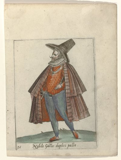 En edel franskmann med dobbel kappe Holdningene til forskjellige nasjoner (...) (serietittel) av Anonymous