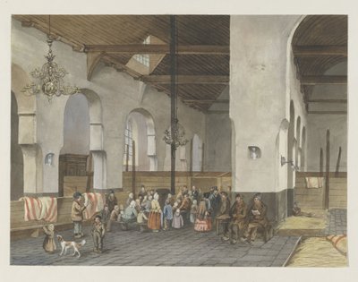 Mottakelse av Veenendaler i Geertekerk i Utrecht, 1855 av Anonymous