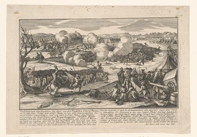 Overgivelse av general Burgoyne til General Gates 17. oktober 1777 av Anonymous
