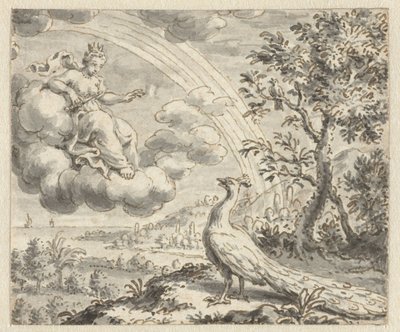 Peacock klager til Juno Design for illustrasjoner for en utgave av Jean de la Fontaines Fables (serietittel) av Anonymous