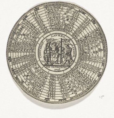 Medalje med emblem og navn på spanske konger av Anonymous