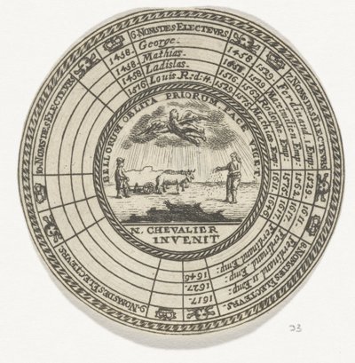 Medalje med emblem og navnene på de bohemske kongene av Anonymous