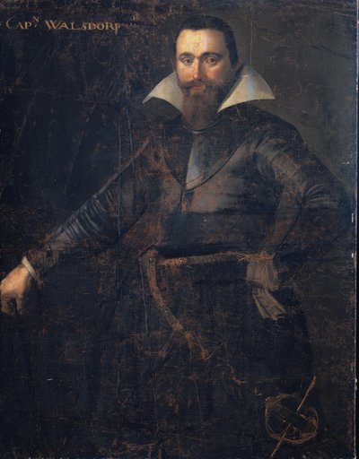 Portrett av Bartholomeus Andrio Walsdorffer, kaptein for et sveitsisk kompani for å fordele Friesland, døde ved Bergen-op-Zoom av Anonymous