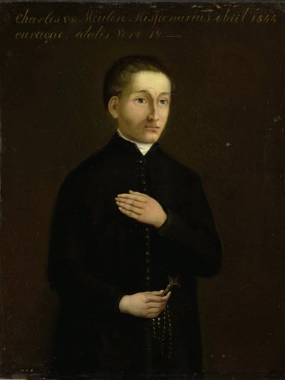 Portrett av Charles van der Meulen, misjonær til Curaçao av Anonymous