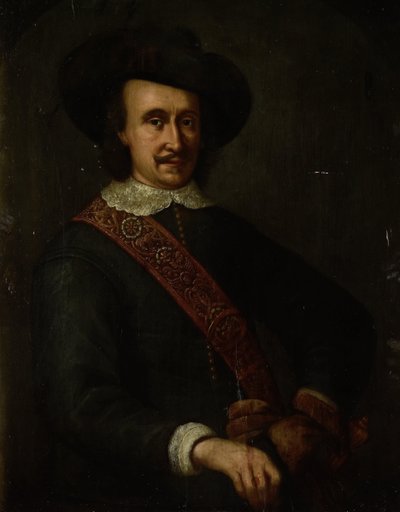 Portrett av Cornelis van der Lijn, generalguvernør i Nederlandsk Øst-India av Anonymous