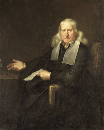 Portrett av Jan van Lennep den eldre (1634-1711). Amsterdam kjøpmann i silke, gull og sølv klut og kunstsamler av Anonymous