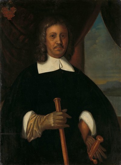 Portrett av Jan van Riebeeck (1619-77). Kommandør for Kapp det gode håp og Malacca og sekretær for den høye regjeringen i Batavia av Anonymous